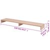 vidaXL Monitor Stand Engineered Wood 110x23.5x9 cm Beige