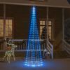 vidaXL Christmas Tree on Flagpole Blue 310 LEDs 300 cm