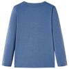 Kids' T-shirt with Long Sleeves Blue Melange 116