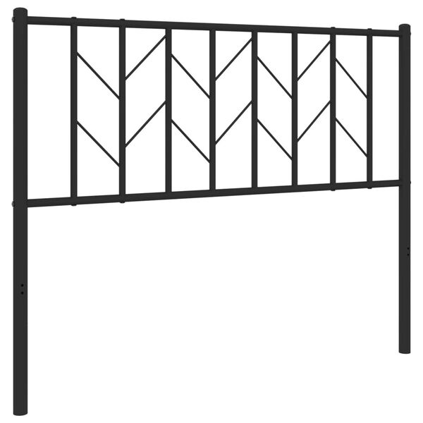 vidaXL Metal Replace Headboard Black 107 cm