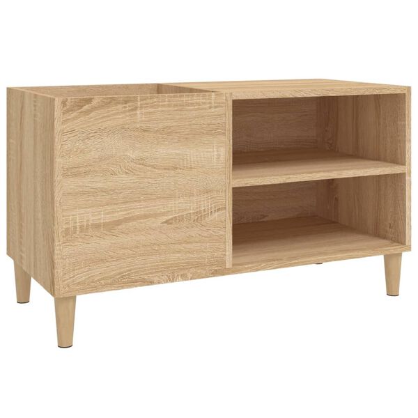 vidaXL Record Cabinet Sonoma Oak 84.5x38x48 cm Engineered Wood