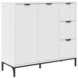 vidaXL Sideboard with Drawer White 89.5 x 33 x 82 cm Engineered Wood