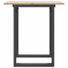 vidaXL Dining Table O-Frame 70x70x75 cm Solid Wood Pine and Steel