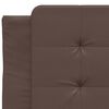 vidaXL Bed Frame without Mattress "Zadar" Brown 90x190 cm Single Faux Leather