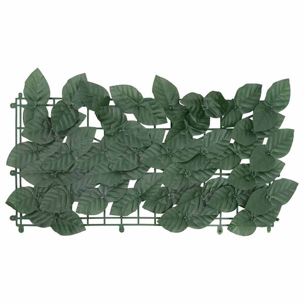 vidaXL Balcony Screen with Dark Green Leaves 600x75 cm