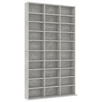 vidaXL CD Cabinet Concrete Grey 102x16x177.5 cm Engineered Wood