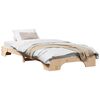 vidaXL Bed Frame Natural 75 x 190 cm Solid Pine Wood