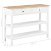 vidaXL Sideboard White 110x35x80 cm MDF