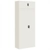vidaXL File Cabinet White 90x40x220 cm Steel