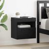 vidaXL TV Wall Cabinets Wall-mounted 2 pcs Black Oak 40 x 30 x 40 cm