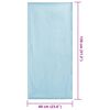 vidaXL Outdoor Chair Towels 2 pcs Blue 130 x 60 cm