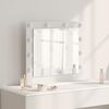 vidaXL Vanity Mirror White 60 x 55 x 18 cm Glass and Engineered wood