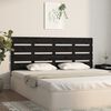 vidaXL Headboard Black 180x3x80 cm Solid Wood Pine