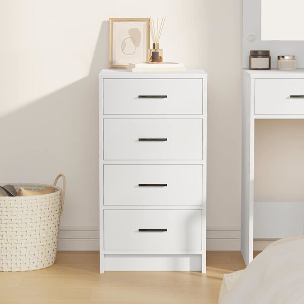 vidaXL Sideboard with Drawer White 40 x 41 x 75 cm Engineered wood