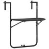 vidaXL Hanging Balcony Table Brown 60x64x83,5 cm Plastic Rattan Look