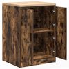 vidaXL Garage Storage Cabinet Smoked Oak 60x51x85 cm Solid Wood Pine