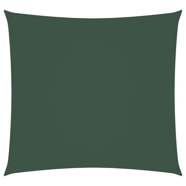 vidaXL Sunshade Sail Oxford Fabric Square 2x2 m Dark Green