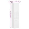 vidaXL Bathroom Furniture Set White Engineered Wood