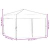 vidaXL Folding Party Tent with Sidewalls Red 3x3 m