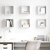 vidaXL Wall Cube Shelves 6 pcs White 26x15x26 cm