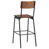 vidaXL Bar Chairs 6 pcs Solid Plywood Steel