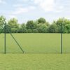 vidaXL Fence Post Green 25 x 1.5 m (19 x 19 mm mesh) Steel