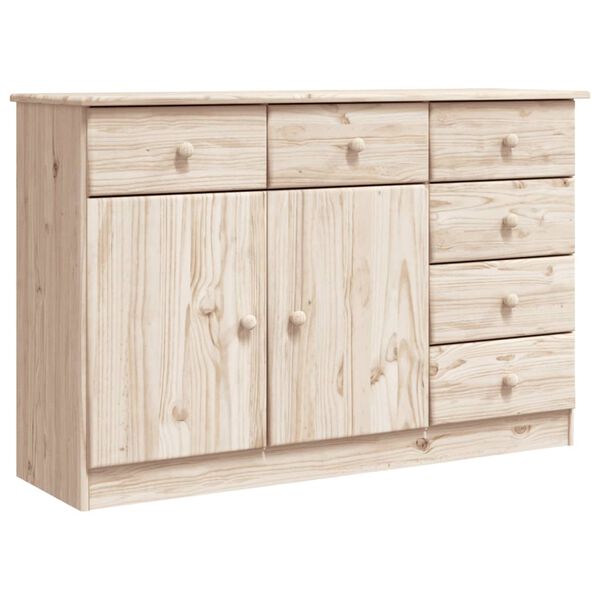 vidaXL Sideboard "ALTA" 112x35x73 cm Solid Wood Pine