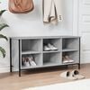 vidaXL Shoe Cabinet Grey Sonoma 100x35x50 cm Engineered Wood