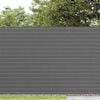 vidaXL Garden Fence Double-Sided Grey 1.8x5 m PVC