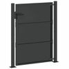 vidaXL Garden Gate with Lock Black 100 x 125 cm Powder-Coated Steel