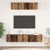 vidaXL TV Cabinet Set Wall-mounted 4 pcs Old Wood Engineered Wood