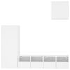 vidaXL 4 Piece TV Wall Units White Engineered Wood