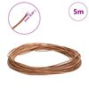 vidaXL Leather Cord Brown &Oslash;2 mm x 5 m Leather