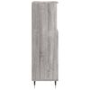 vidaXL Bathroom Cabinet Grey Sonoma 30x30x100 cm Engineered Wood