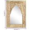 vidaXL Hand Painted Mirror 40x55 cm Solid Mango Wood