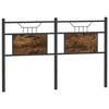 vidaXL Replace Headboard Smoked Oak 137 cm Engineered Wood and Steel
