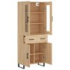 vidaXL Highboard Sonoma Oak 69.5x34x180 cm Engineered Wood