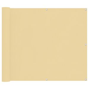 vidaXL Balcony Screen Sand 100 x 700 cm Oxford Fabric
