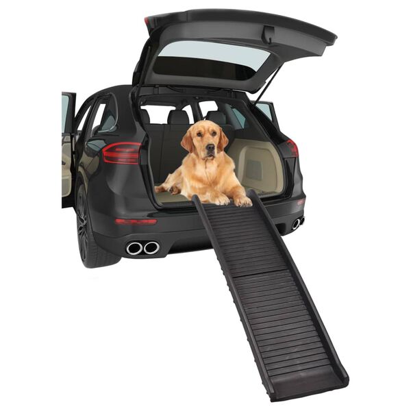 FLAMINGO Dog Ramp Collapsible Zenna 156x40x15 cm Black