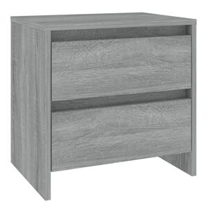 vidaXL Bedside Cabinet Grey Sonoma 45x34.5x44.5 cm Engineered Wood