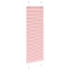 vidaXL Pleated Blind Pink 50x100 cm Fabric Width 49.4 cm Polyester