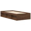 vidaXL Bed Frame without Mattress Brown Oak 90x190 cm Single