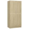 vidaXL Wardrobe Sonoma Oak 82.5x51.5x180 cm Engineered Wood