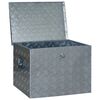 vidaXL Aluminium Box 610x430x455 mm Silver