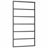 vidaXL Sliding Door with Hardware Set 102x205 cm ESG Glass&Aluminium