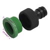 vidaXL Garden Hose with Fitting Set Green 0.5" 20 m PVC