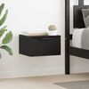 vidaXL Bedside Cabinet Black Oak 34 x 30 x 20 cm Engineered Wood