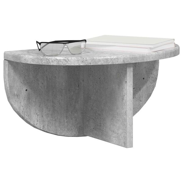 vidaXL Wall Shelf Concrete Grey 38 x 19 x 19 cm Engineered Wood