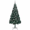 vidaXL Artificial Christmas Tree with 300 LEDs with Stand Green 210 cm