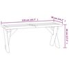 vidaXL Garden Bench 110 cm Impregnated Pinewood